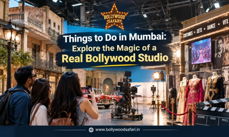 Bollywood Safari real film studio experience with film sets, costumes and filmmaking equipment in Mumbai