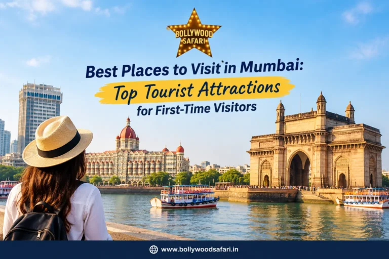 Best places to visit in Mumbai featuring the Gateway of India, Taj Mahal Palace, and Mumbai waterfront.